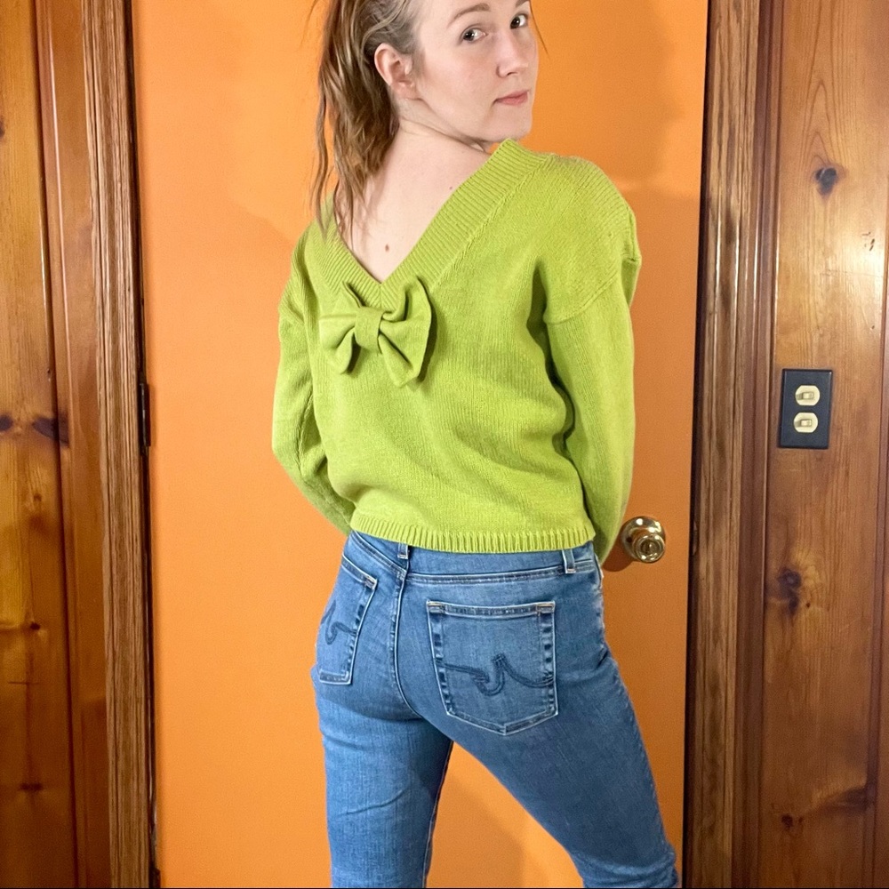 Vintage lime green sweater